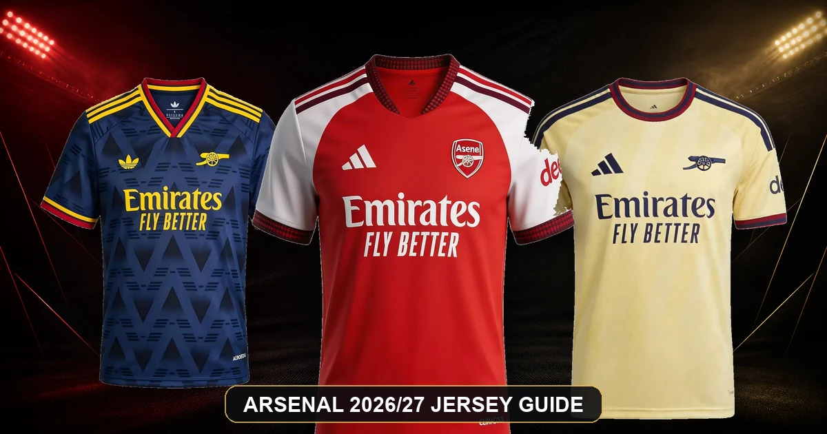 Arsenal 2026/27 home, away and third jerseys buying guide