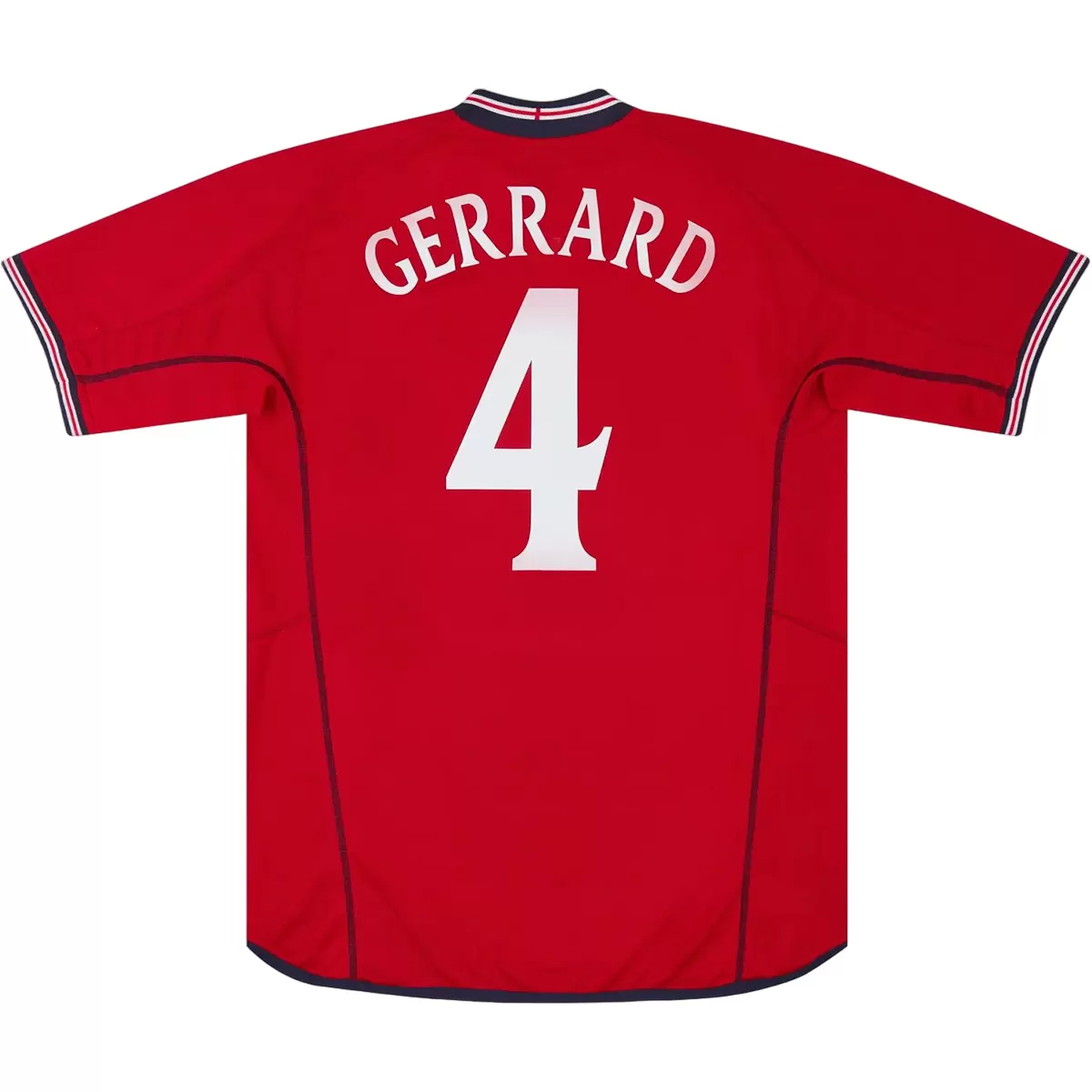 Gerrard #4 Retro England Away Jersey World Cup 2002 Gerrard #4 Retro England Away Jersey World Cup 2002