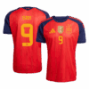 GAVI #9 Spain Home Winners 2 Star Jersey 2026 front view
