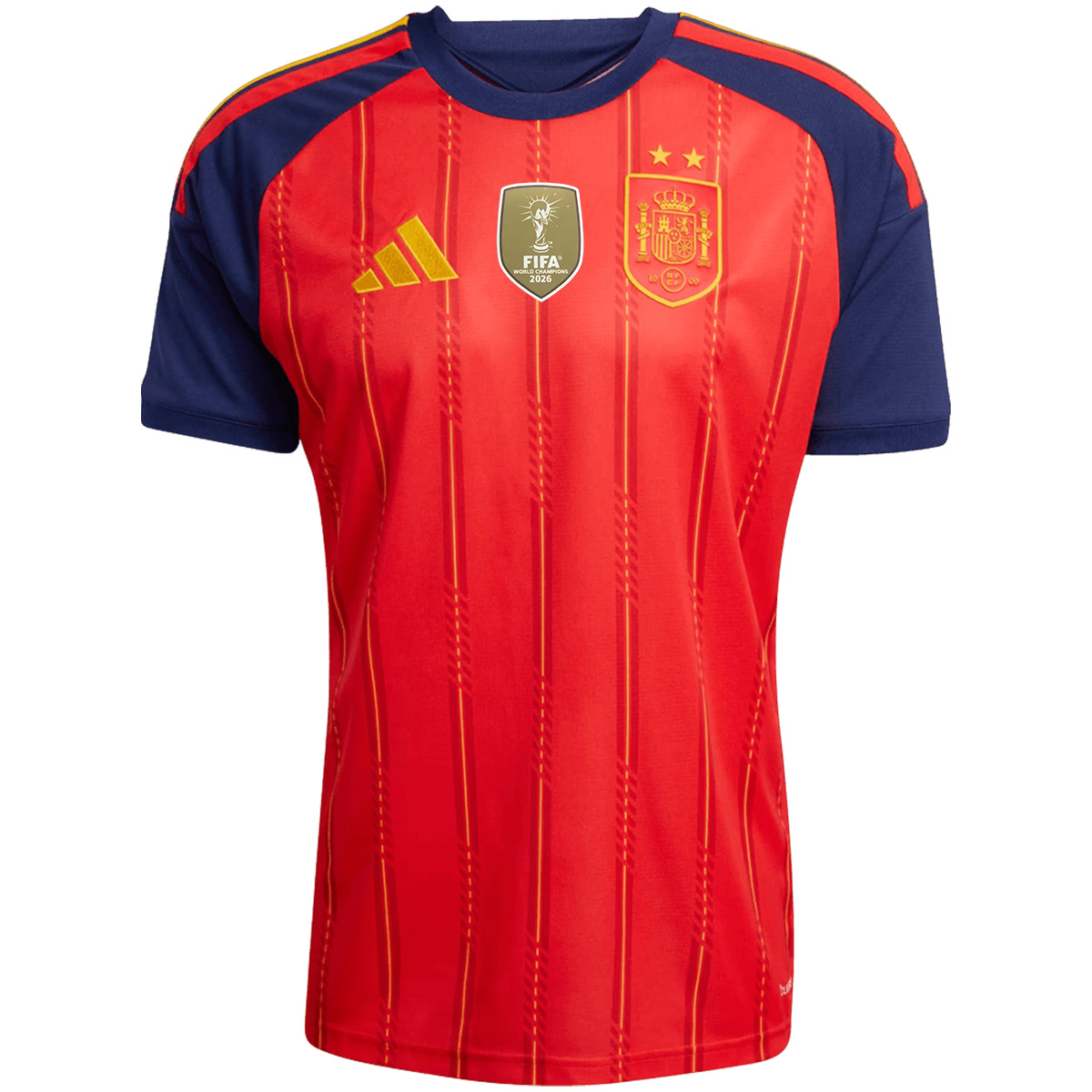 CAMPEONES #26 Spain 2026 World Cup Winners 2 Star Home Jersey CAMPEONES #26 Spain 2026 World Cup Winners 2 Star Home Jersey