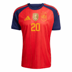 PEDRI #20 Spain Home Winners 2 Star Jersey 2026 PEDRI #20 Spain Home Winners 2 Star Jersey 2026 alternate view 2