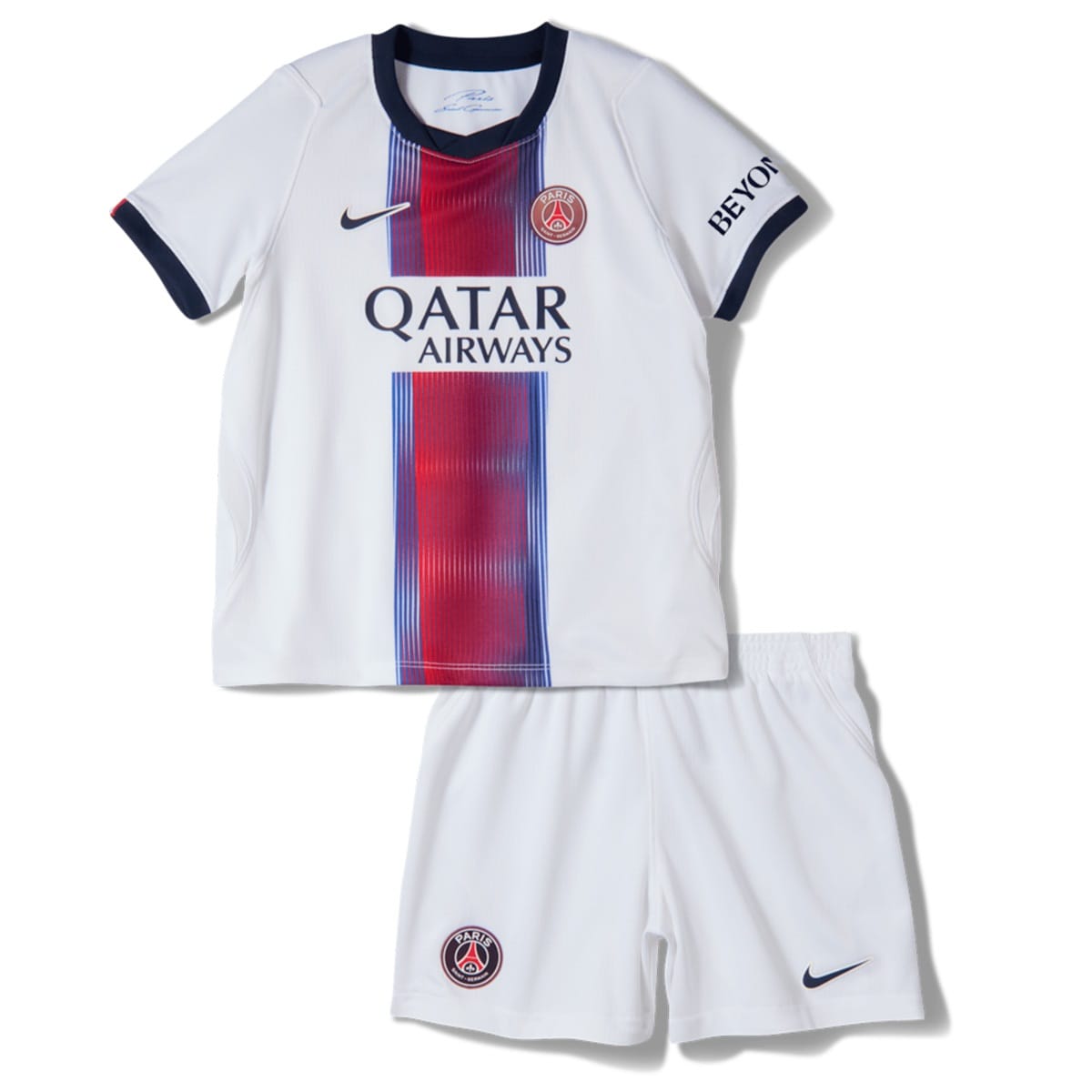Kids PSG Away Jersey Kit 2026/27 Kids PSG Away Jersey Kit 2026/27 front view