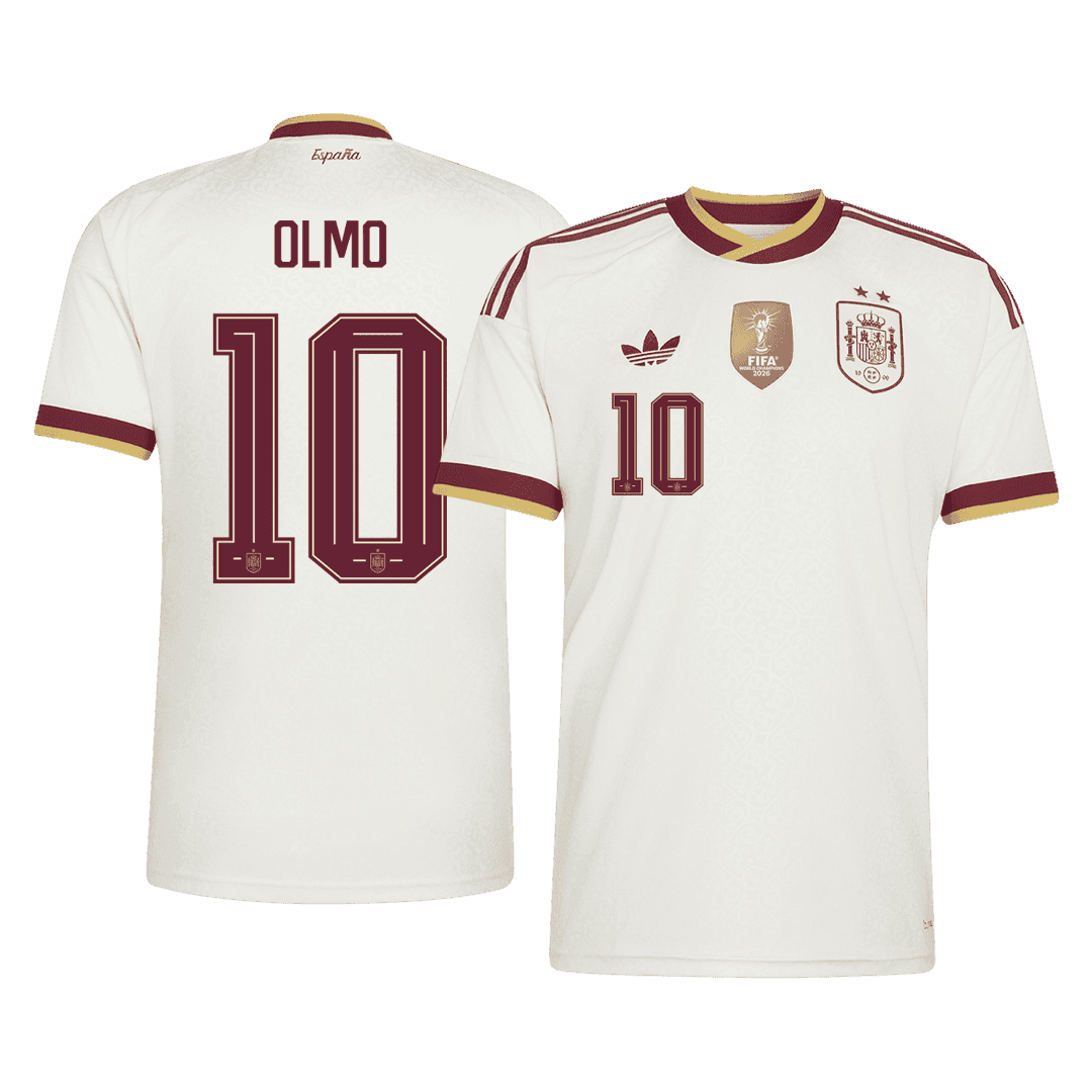 OLMO #10 Spain Away 2 Star Jersey World Cup 2026 OLMO #10 Spain Away 2 Star Jersey World Cup 2026 front view