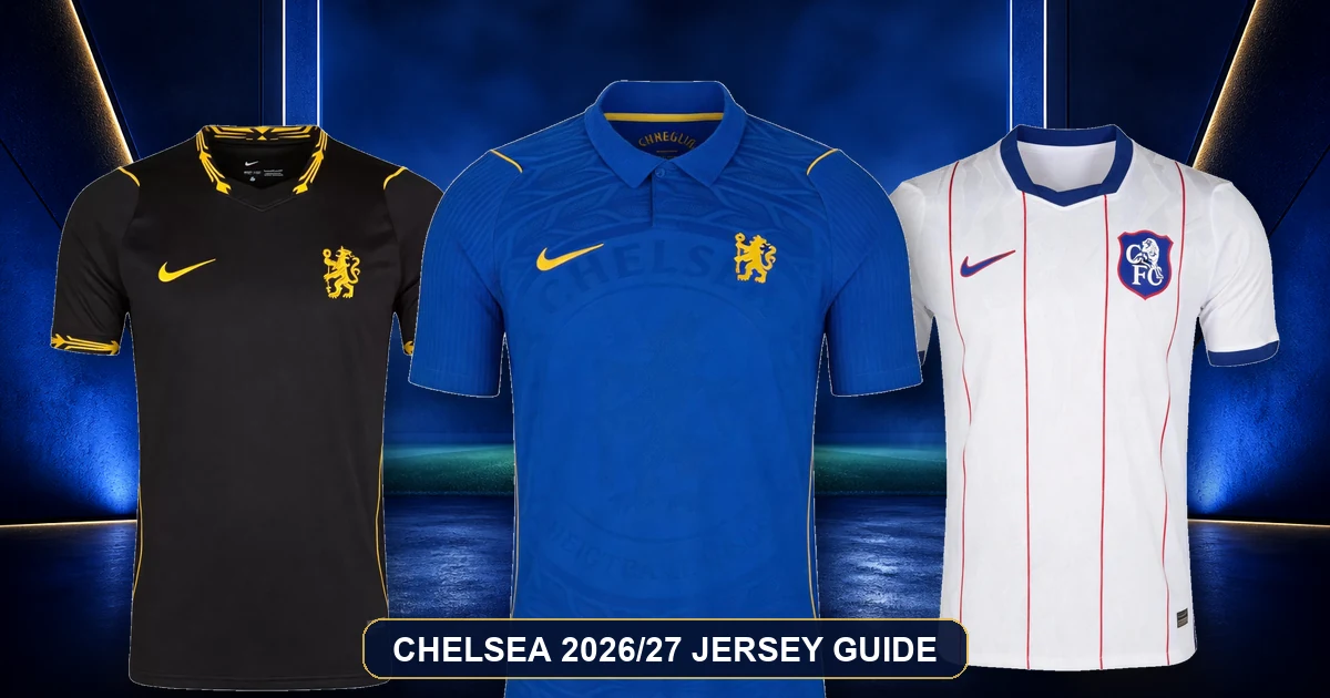 Chelsea 2026/27 Kits: Home, Away, Third & Kids Guide Chelsea 2026/27 home, away and third jerseys buying guide