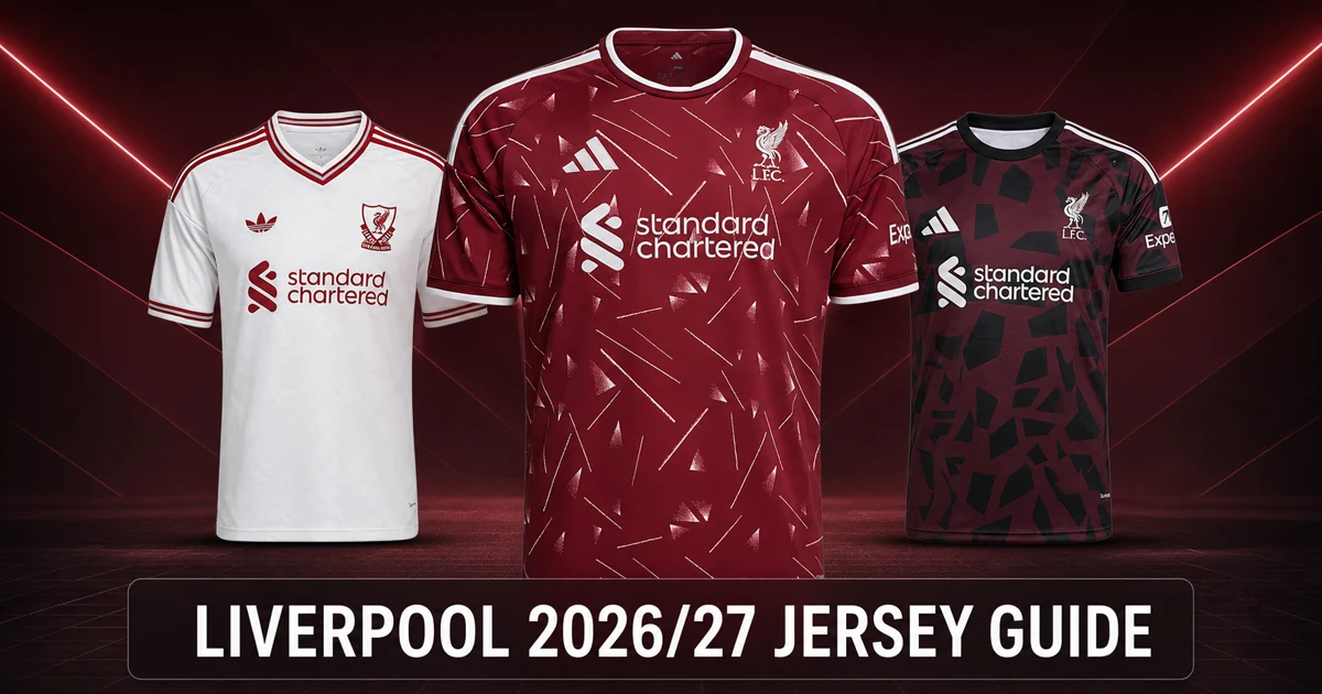Liverpool 2026/27 Jerseys: Home, Away, Player & Kids Guide Liverpool 2026/27 home, away and third jerseys buying guide