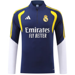 Real Madrid 1/4 Zipper Sweat Kit(Top+Pants) Navy 2026/27