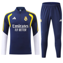 Real Madrid 1/4 Zipper Sweat Kit(Top+Pants) Navy 2026/27