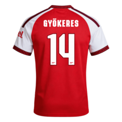 GYÖKERES #14 Arsenal Home Jersey 2026/27 - [Super Replica] - UCL Font