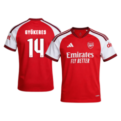 GYÖKERES #14 Arsenal Home Jersey 2026/27 - [Super Replica] - UCL Font