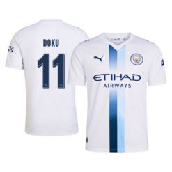 DOKU #11 Manchester City Third Jersey 2026/27 - UCL Font DOKU #11 Manchester City Third Jersey 2026/27 - UCL Font