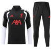 Liverpool 1/4 Zipper Sweat Kit(Top+Pants) Black 2026/27