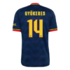GYÖKERES #14 Arsenal Away Jersey 2026/27 - UCL Font